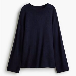 Divided Navy Knit Pullover